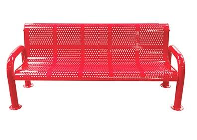 U-Leg Perforarated Bench with Back